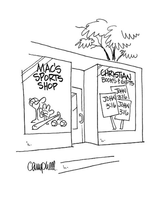 Mac's Sports Shop and Christian Books & Gifts.