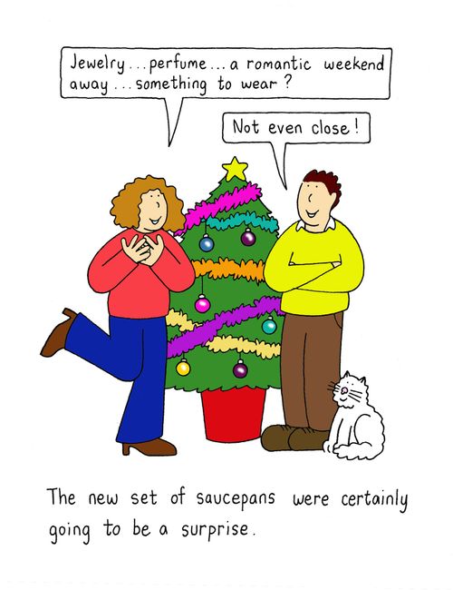 The new set of saucepans were certainly going to be a surprise.