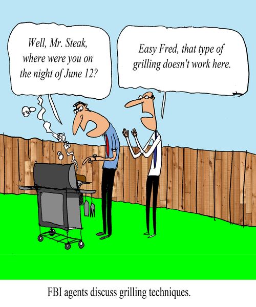 FBI Agents Discuss Grilling Techniques