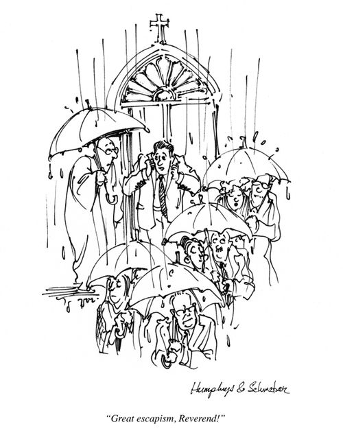 'Great escapism, Reverend!'