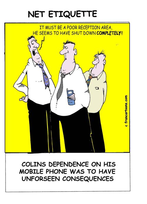 Colins dependence on his mobile phone was to have unforseen consequences.