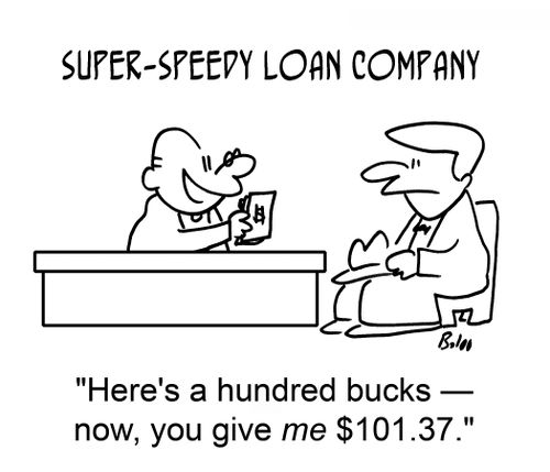 'Here's a hundred bucks -- now, you give me $101.37.'