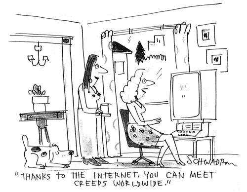 'Thanks to the internet, you can meet creeds worldwide.'