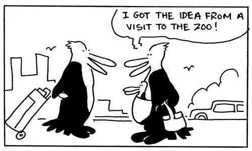 I got the idea from a visit to the zoo!