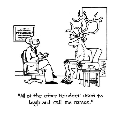 'All of the other reindeer used to laugh and call me names.'