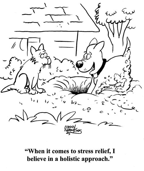'When it comes to stress relief, I believe in a holistic approach.'