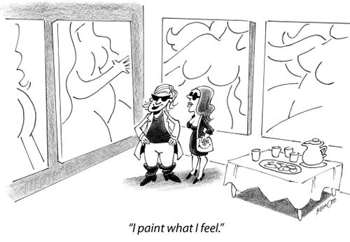 'I paint what I feel.'
