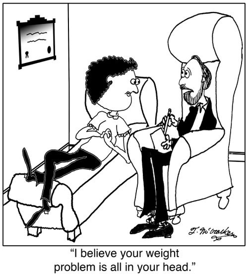 'I believe your weight problem is all in your head.'