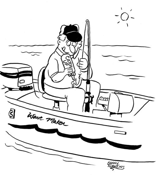 Fisherman applies 'Catch Up' to shook