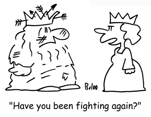 'Have you been fighting again?'