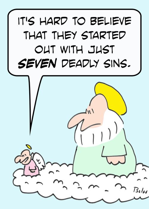 'It's hard to believe that they started out with just SEVEN deadly sins.'