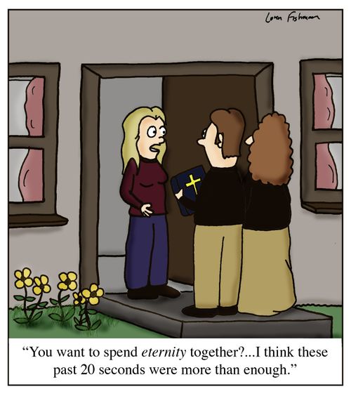 'You want to spend eternity together?...I think these past 20 seconds were more than enough.'