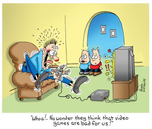 'Whoa!.. No wonder they think that video games are bad for us!'