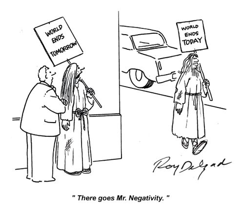 'There goes Mr. Negativity.'