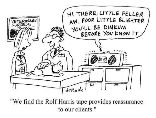 "We find the Rolf Harris tape provides reassurance for our clients."