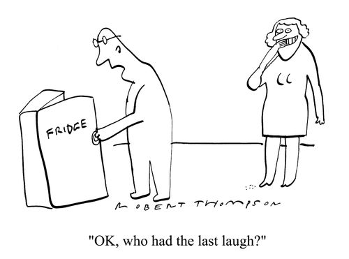 "Ok, who had the last laugh?"