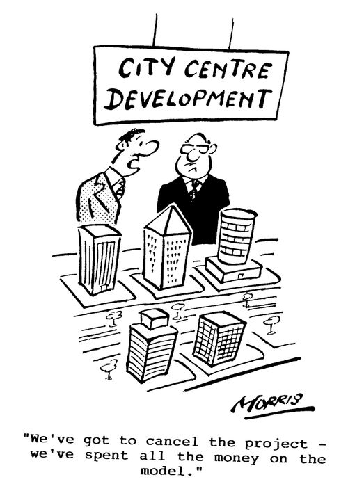 City Centre Development - "...We've spent all the money on the model."