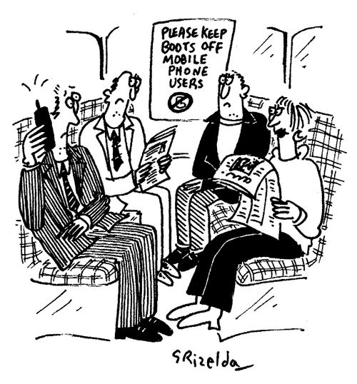 Please Keep Boots of Mobile Phone Users