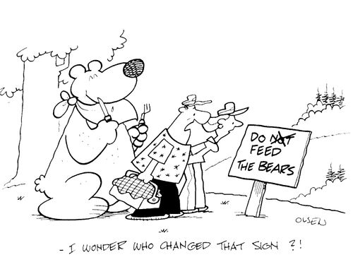 "I wonder who changed that sign?"