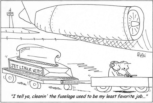 Jet Liner Wipes 'I tell ya, cleanin' the fuselage used to be my least favorite job...'