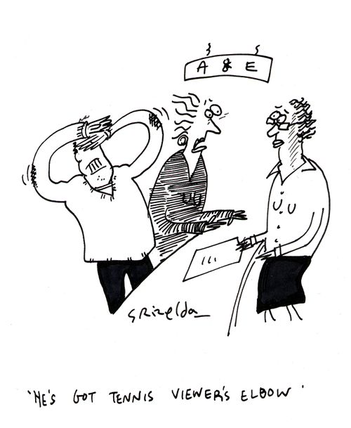 'He's got tennis viewer's elbow'