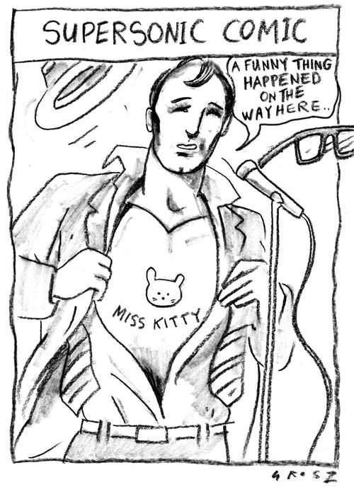 Supersonic comic: 'A funny thing happened on the way here...'