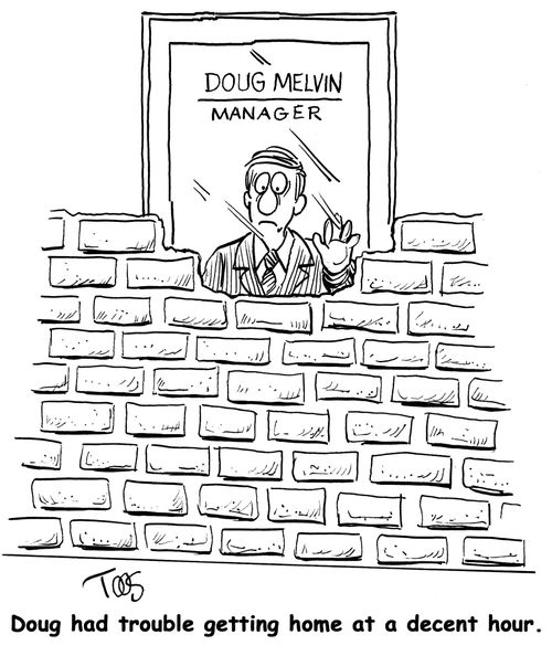 Doug had trouble getting home at a decent hour.