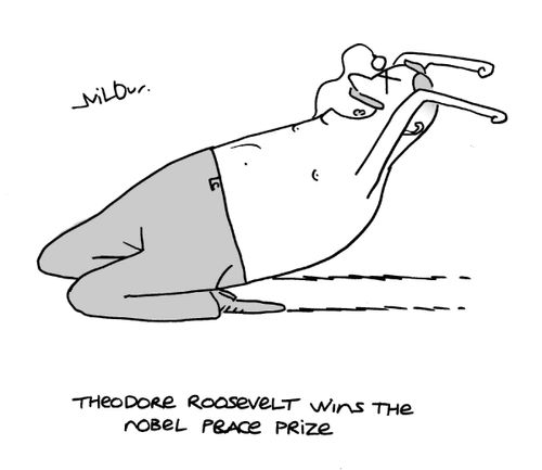Theodore Roosevelt wins the Nobel Peace Prize.