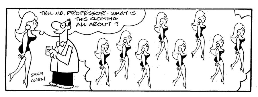 tell me professor what is this cloning about