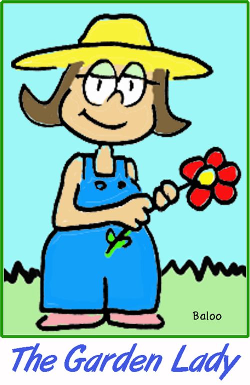 The garden lady.