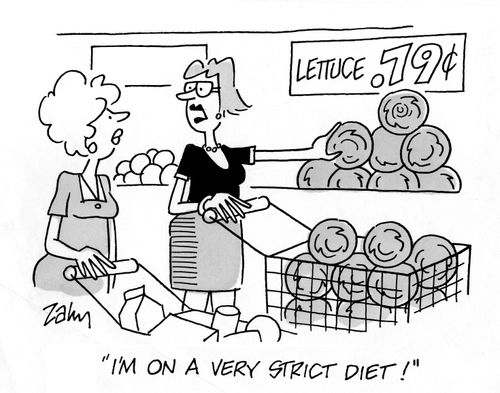'I'm on a very strict diet!'