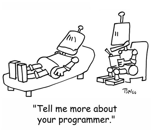 'Tell me more about your programmer.'