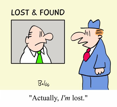 'Actually, I'm lost.'