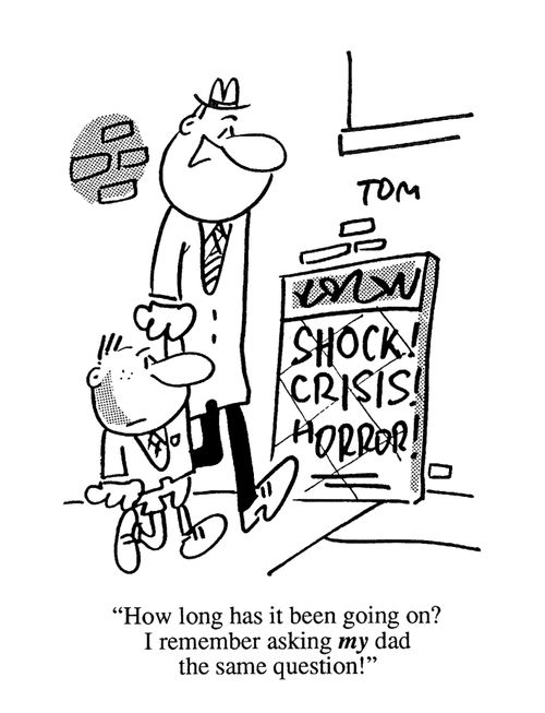'How long has it been going on? I remember asking my dad the same question!'