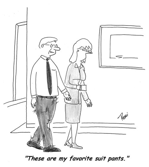 'These are my favourite suit pants.'