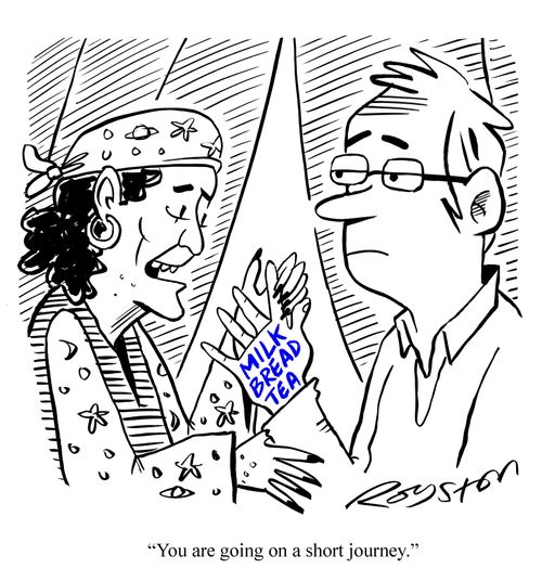 Palm reader: 'You are going on a short journey.'