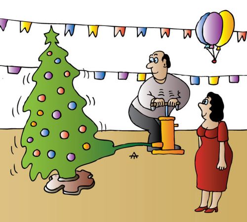 Blow Up Christmas Tree