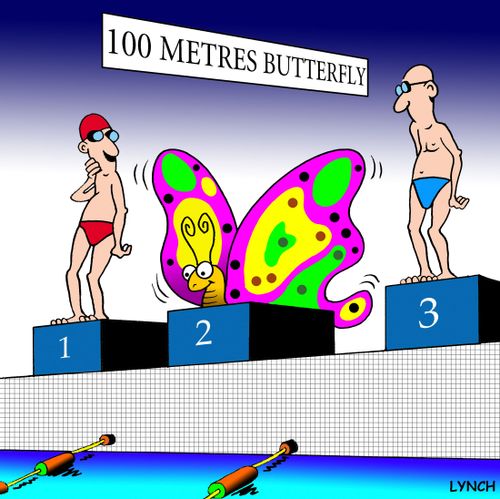 Butterfly race.