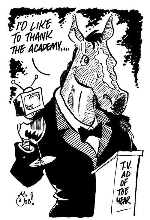Horse receiving award:'I'd like to thank the academy'