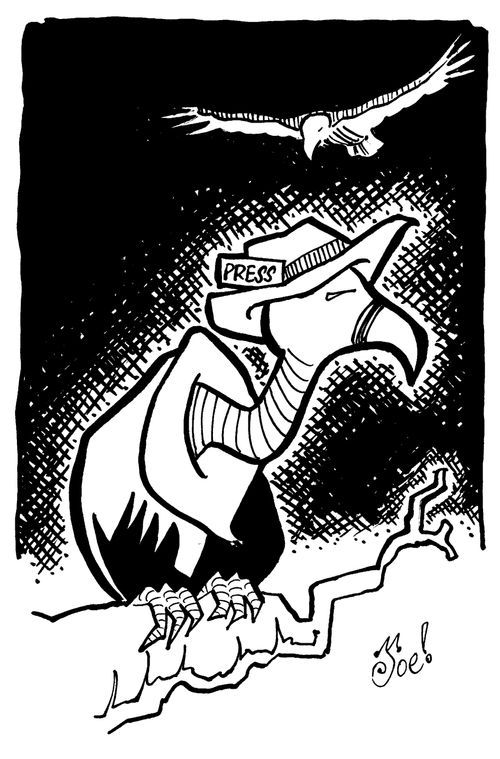 The Press (portrayed as Vultures)