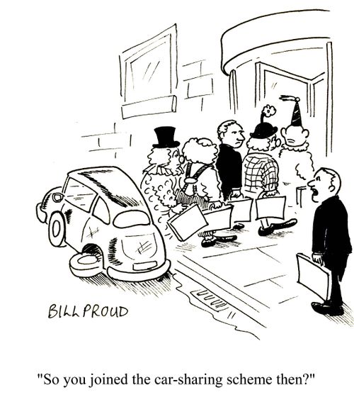 'So you joined the car sharing scheme then?'