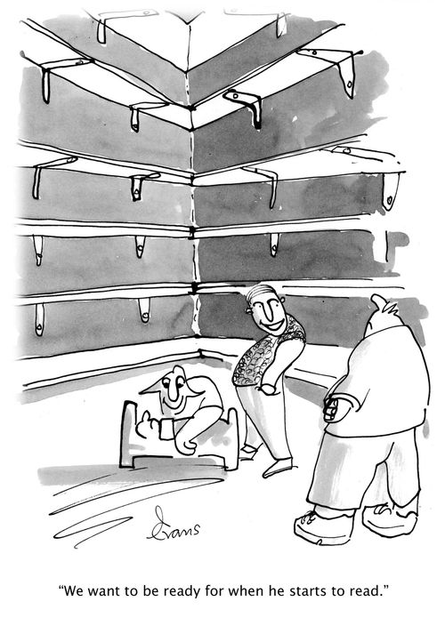 'We want to be ready for when he starts to read.'