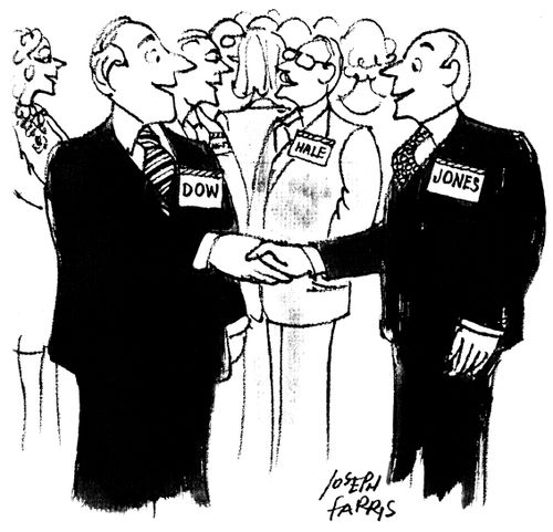Mr. Dow meeting Mr. Jones