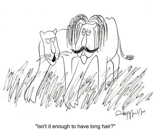 'Isn't it enough to have long hair?'