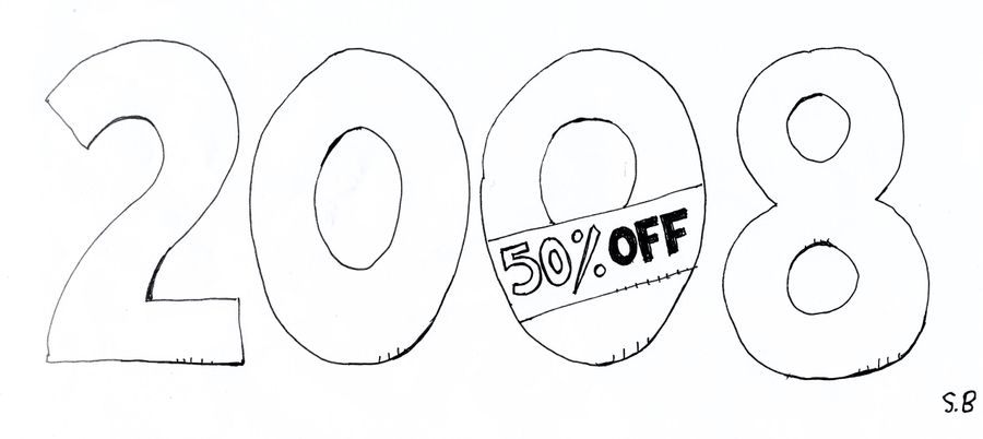 50% off 2008.