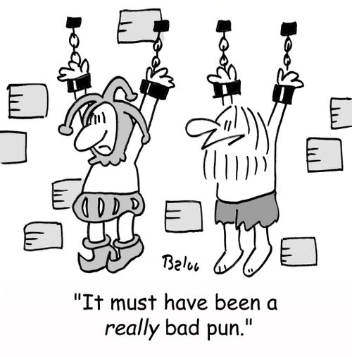 'It must have been a REALLY bad pun!'