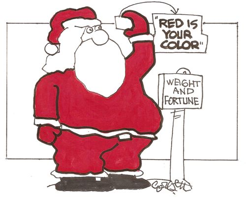 WEIGHT AND FORTUNE: red is your color.
