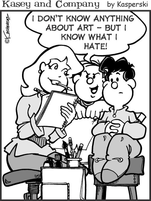 'I don't know anything about art, but I know what I hate!'