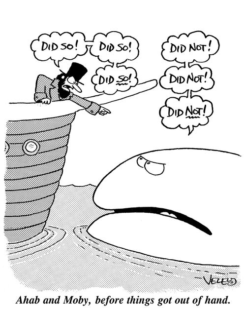 Ahab and Moby, before things got out of hand.
