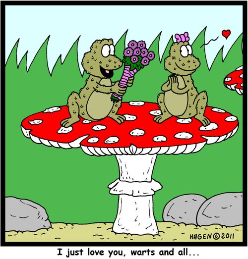 'I just love you, warts and all...'